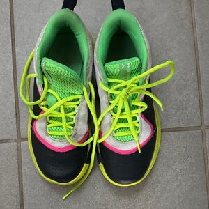 Under Armour Kids basketball shoes- Green, Pink, Black